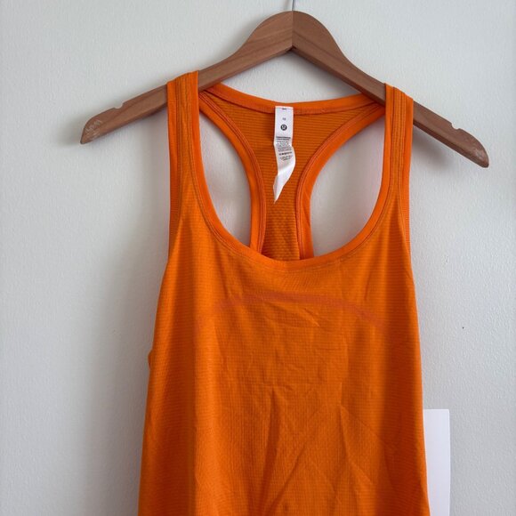Lululemon Athletic Swiftly Tech RB Tank Top 2.0 Orange NWT Women’s Size 10 - Picture 3 of 7